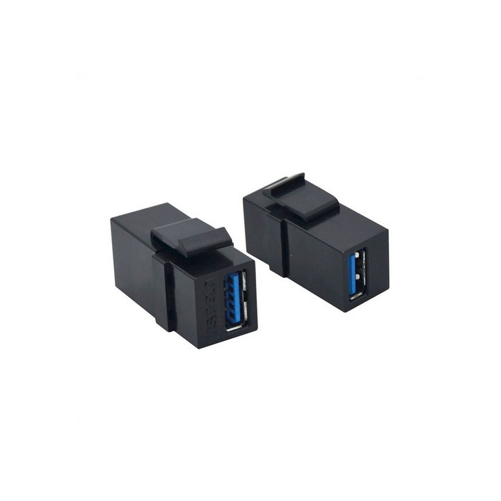 Embase Keystone USB 3.2 Gen 1 F/F noire