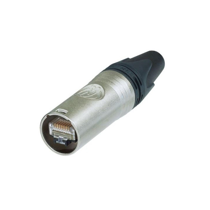 NE8MX6 Fiche Ethercon cat. 6A nickel (livrée avec RJ45)