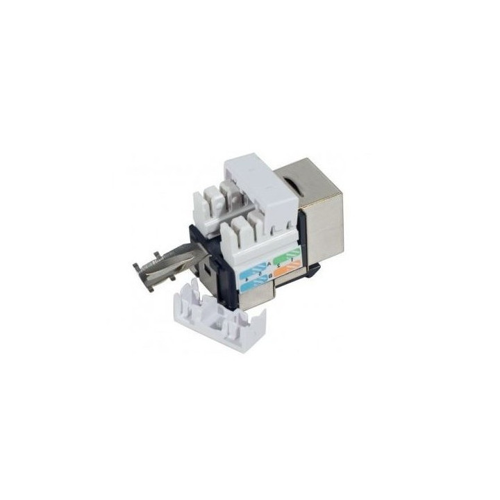 Embase Keystone courte RJ45 cat.5e FTP - câble rigide - connecteurs