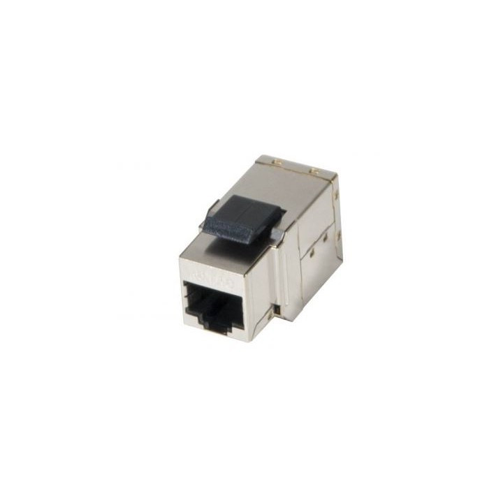 Embase Keystone traversée RJ45 cat.6A FTP femelle/femelle -blindée