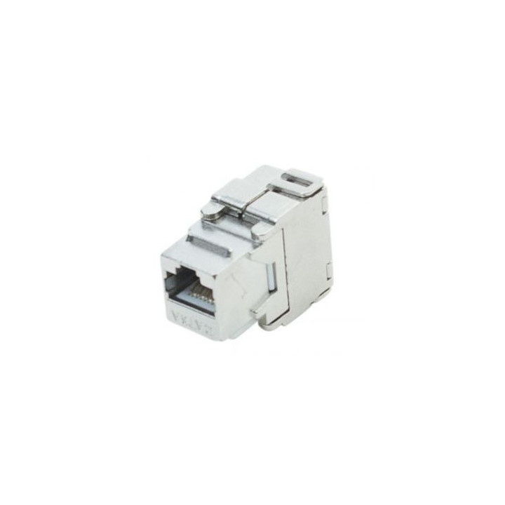 Embase Keystone RJ45 cat.6a FTP - câble rigide - connecteurs CAD