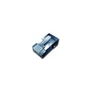 Fiche RJ45 cat.6 mâle à sertir blindée avec guide-fils-câble souple