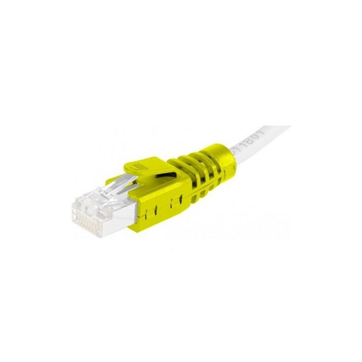 Manchons pour connecteur RJ45 -6mm-  clipsable -jaune (x10)