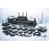 Switch réseau, routeur WiFi, RJ45, fibre | Réseau AV professionnel
